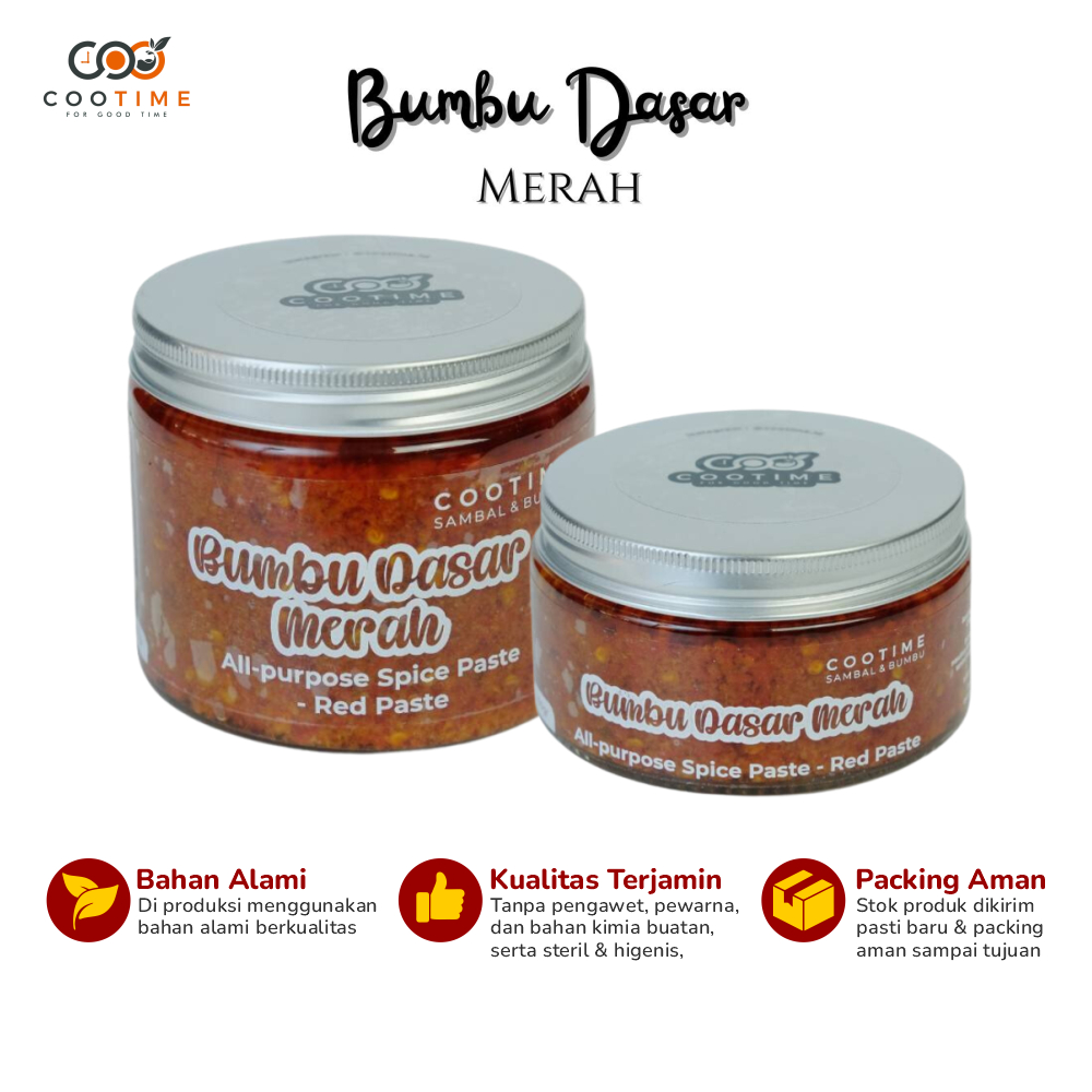 

Bumbu Dasar Dapur Merah Cootime Original All Purpose Spice Paste Aneka Bumbu Dasar 225gr Botolan
