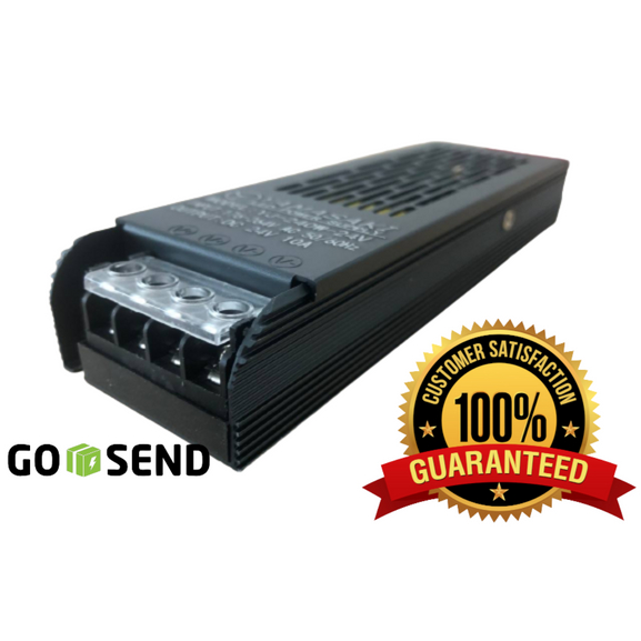 Trafo Adaptor Power Supply 12V 24V Blue Slim Small Gepeng CT CCTV LED