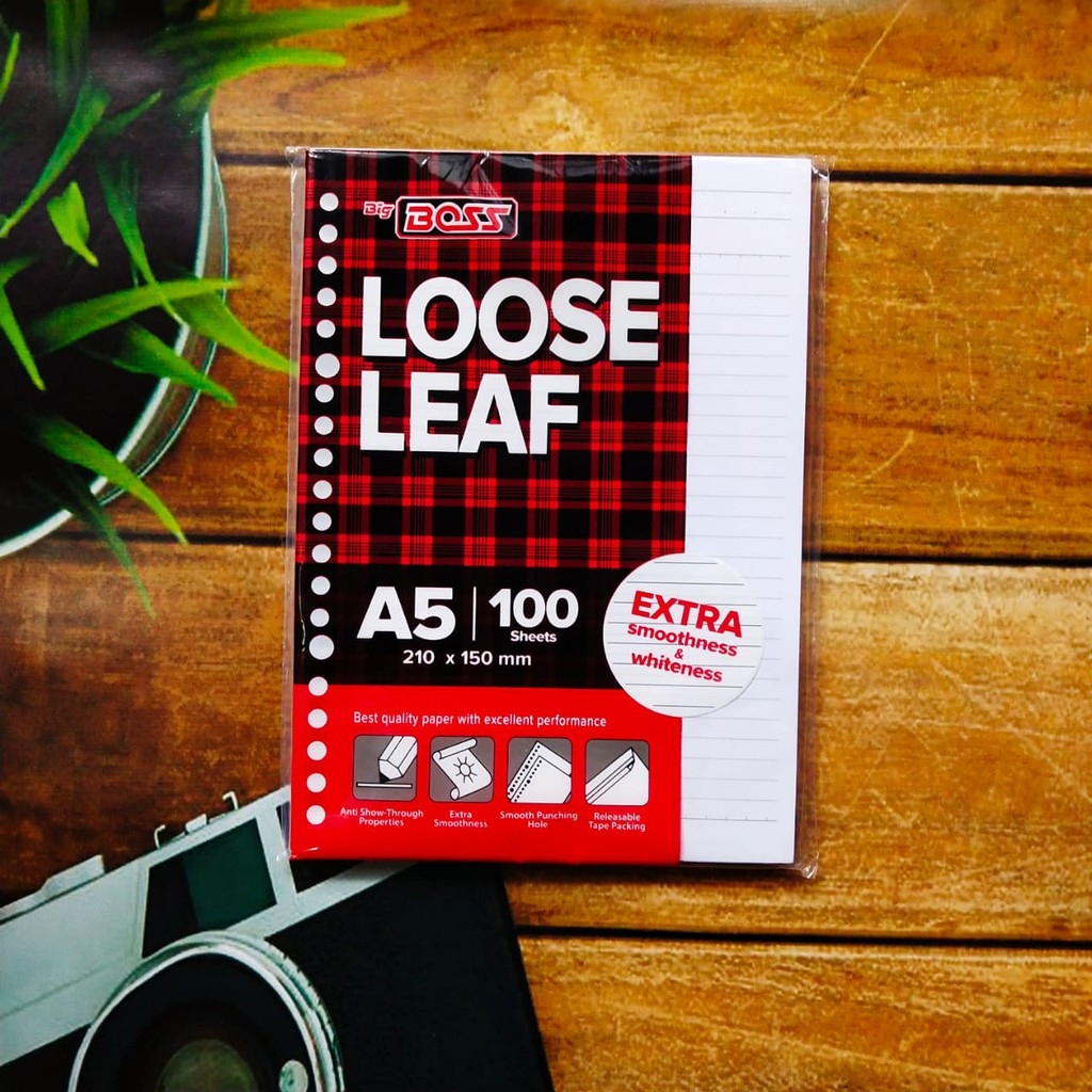 KERTAS FILE / KERTAS ISI BINDER A5 / B5 / LOOSE LEAF BERGARIS / LOOSE LEAF POLOS / KERTAS LOOSE LEAF