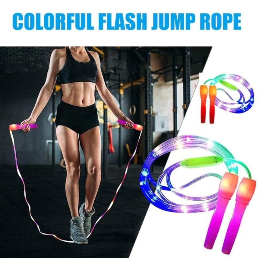 LOMPAT TALI SKIPPING LED JUMP ROPE MAINAN ANAK LAMPU OLAH RAGA SKIPING