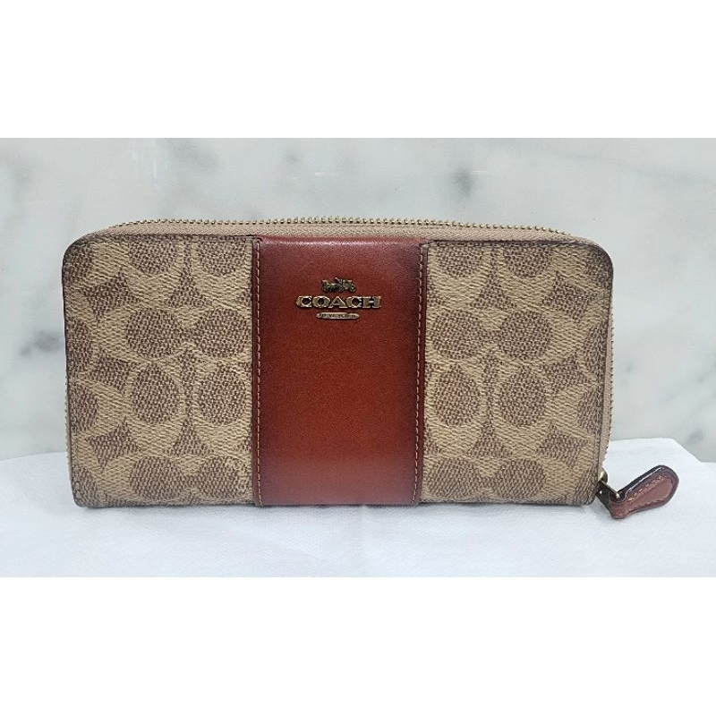 Preloved - DOMPET COACH COLORBLOCK SIGNATURE