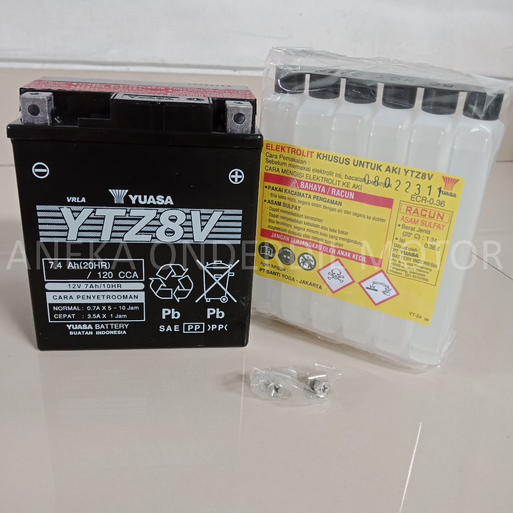 Aki YTZ8V XMAX KLX-150 CBR250 ORIGINAL YUASA