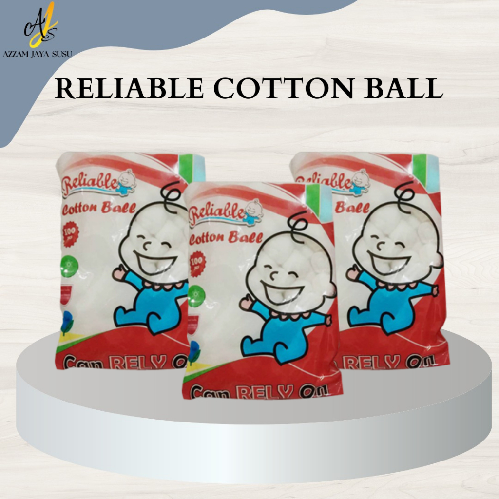 Reliable Cotton Ball isi 100 pcs / Azzam Jaya Susu