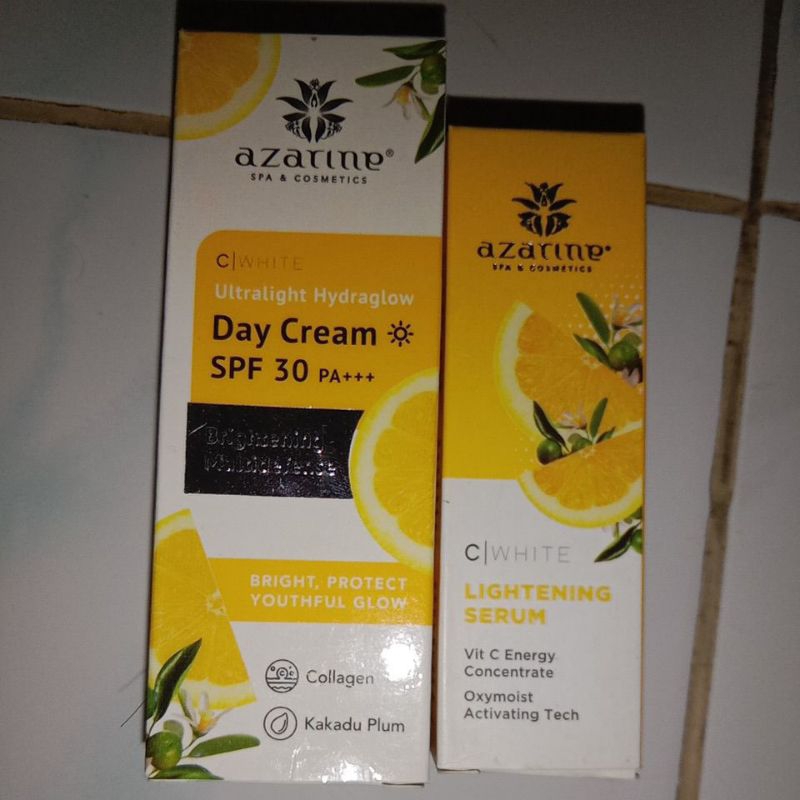 Azarine Day Cream & Azarine Lightening Serum