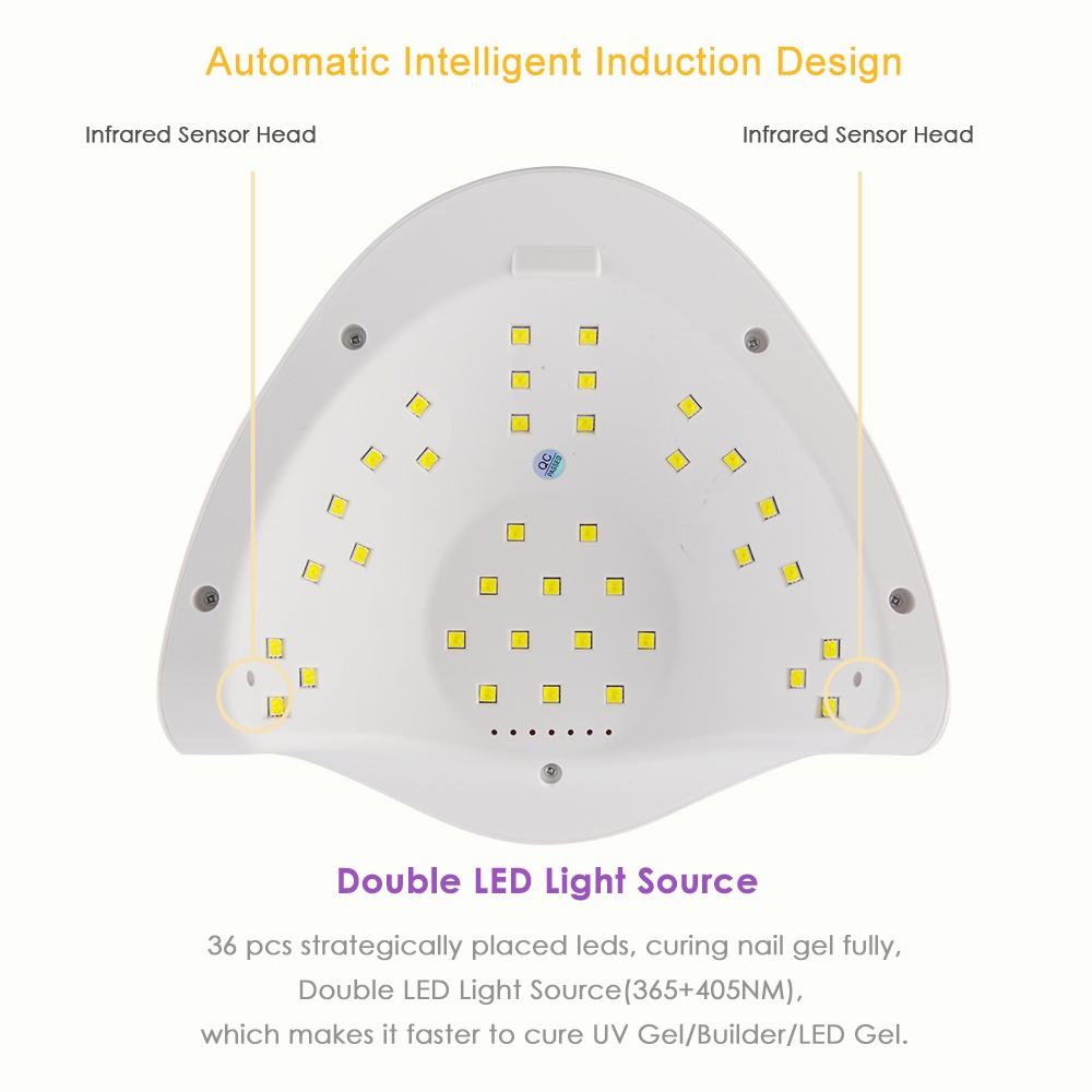 WTW11 SUN UV LED X5 120watt / LAMPU UV Gel Nail Art / Lampu LED Nail SUN X5/ Pengering Kutek UV LED