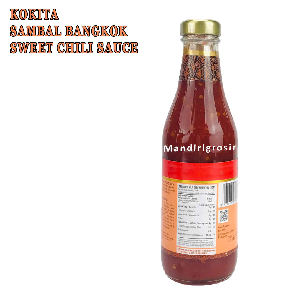 Sambal Bangkok* Kokita* Sweet Chili Sauce* 400gr