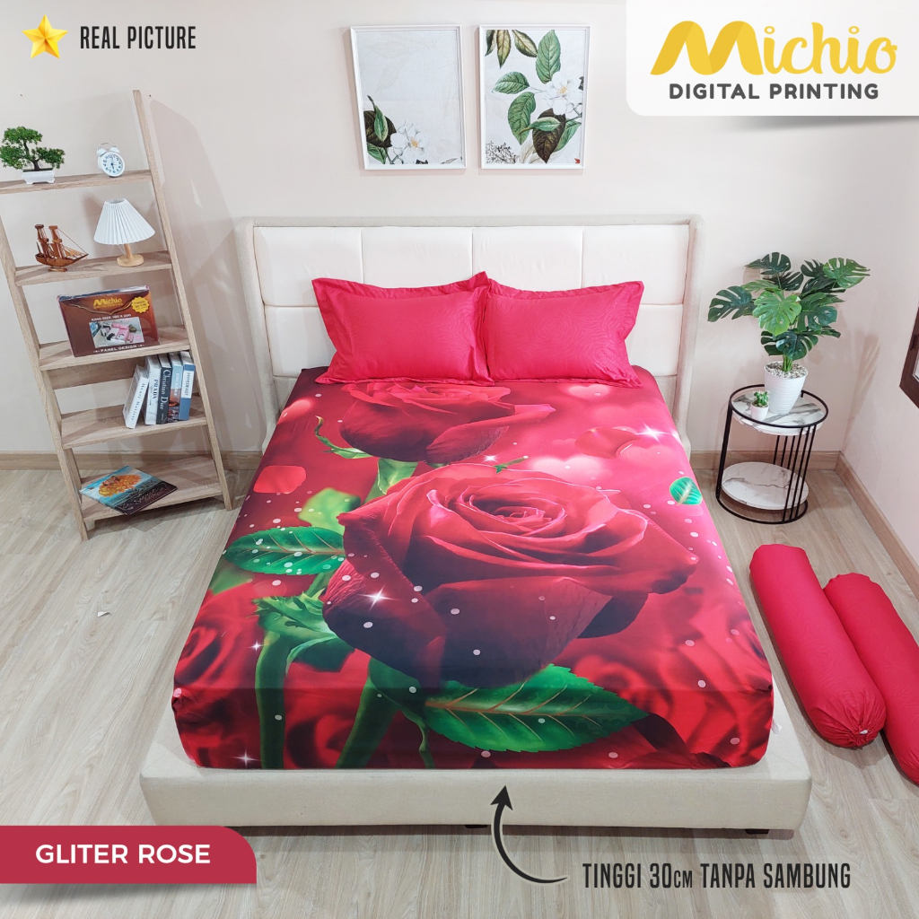 Michio Digital Printing Sprei Uk 160/180 T 30 - Motif Dewasa