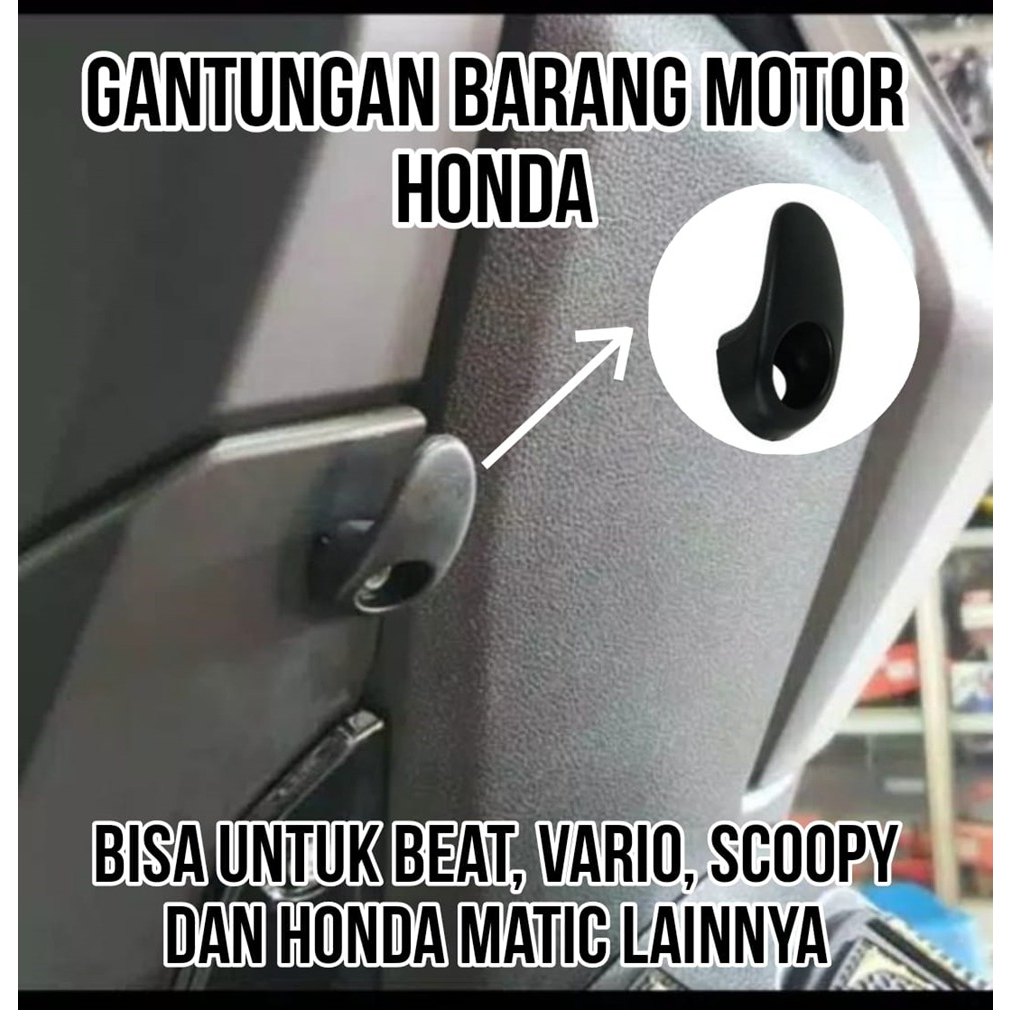 Hook Luggage Gantungan Cantolan Barang Motor Beat All Semua Matic Honda Gah Kait Gantung Scoopy Vario