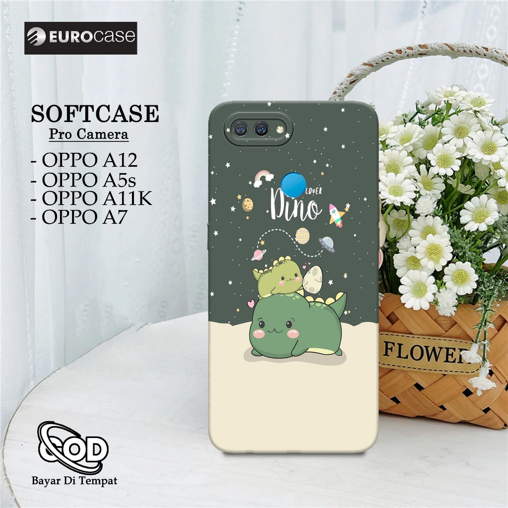 Soft Case Hp OPPO A5s / OPPO A12 / OPPO A7 / OPPO A11K Terbaru - eurocase - Fashion Case DINO CUTEE 