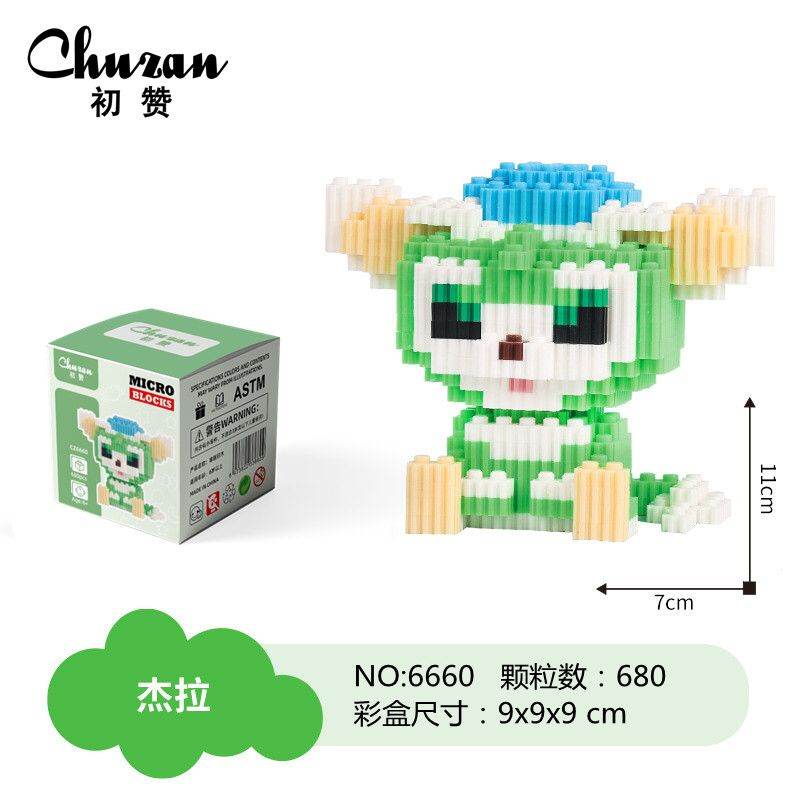 Nano Block Disney Stella Lou Shelli Mei Duffy Bear Gelatoni Mainan Balok Susun Bricks DIY Set Hadiah dan Pajangan