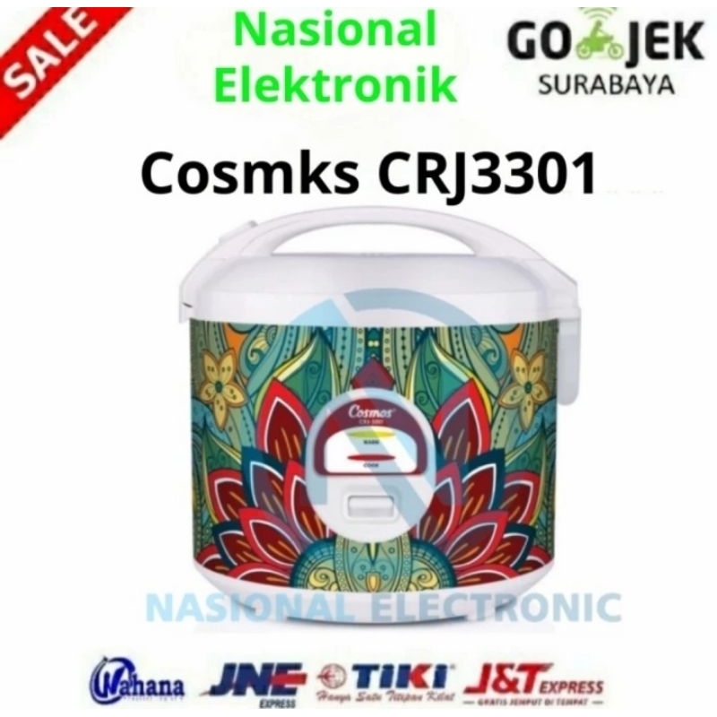 Magic Com Cosmos CRJ3301/Rice Cooker Cosmos CRJ 3301/Penanak Nasi Cosmos CRJ 3301