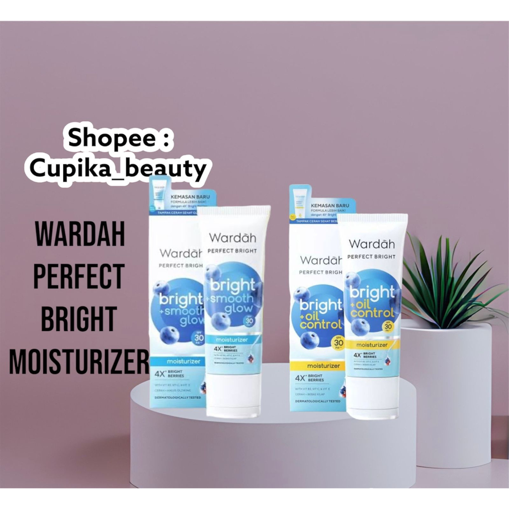 [ub] [moisturizer] Wardah Perfect Bright Moisturizer Bright Smooth Glow SPF 30 PA+++ 20ml | Bright Oil Control spf 30 pa++++