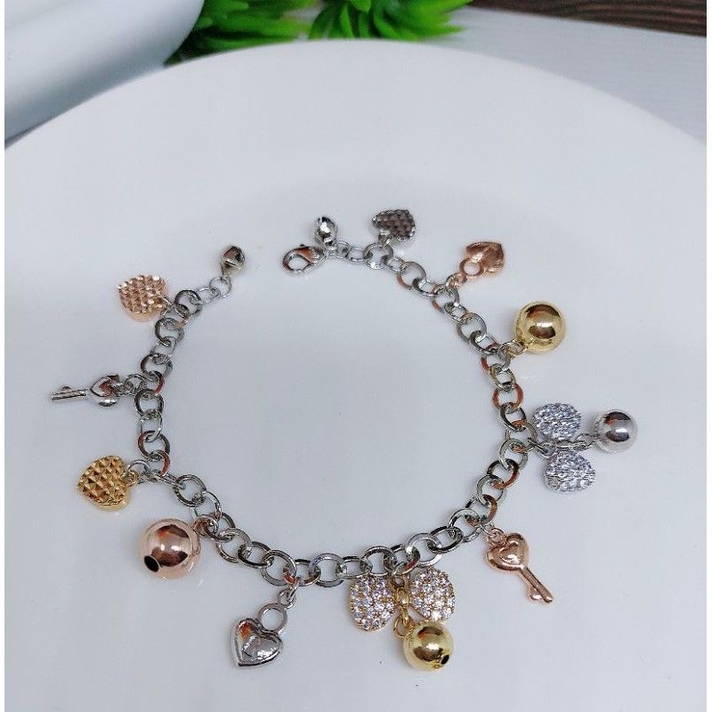 Gelang Tangan Wanita Motif Kupu Kupu Kombinasi Warna