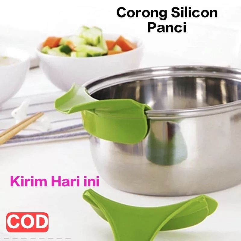 Corong silicon panci anti panas