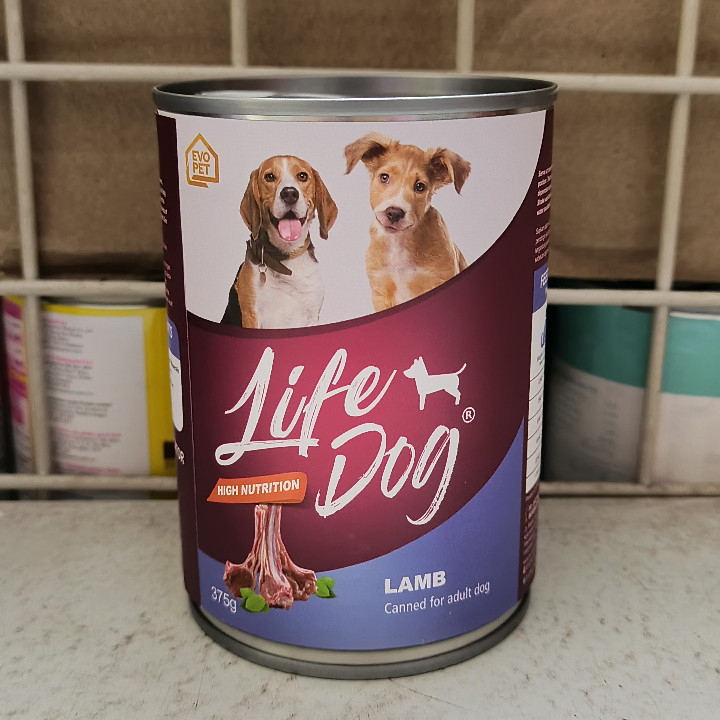 Makanan Anjing Life Dog Kaleng Lamb Adult 375G Wet Food
