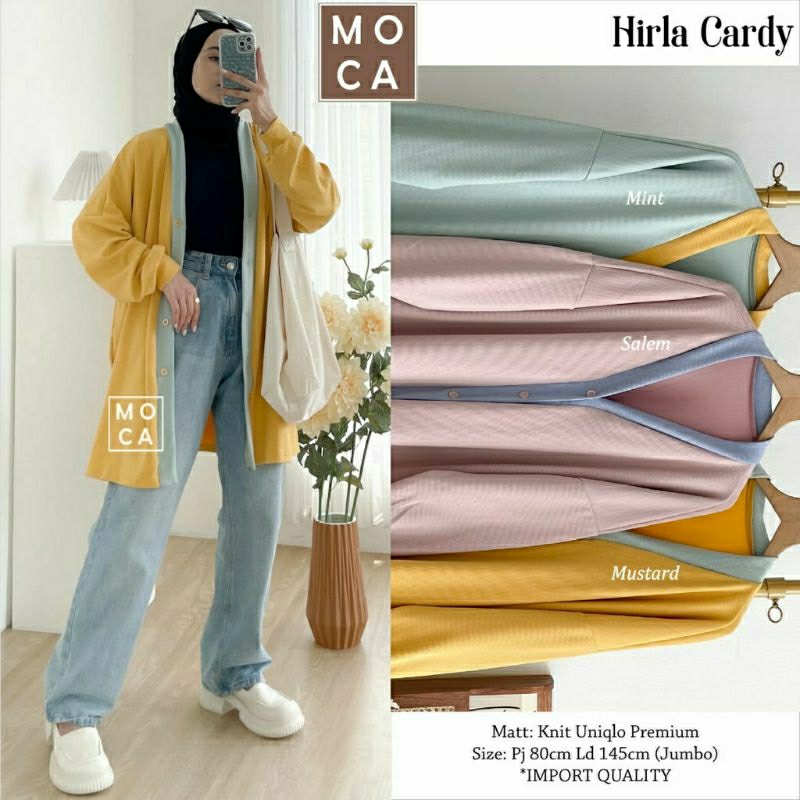 Hirla Cardy, KARDIGAN WANITA JUMBO CANTIK MODIS FIT XXXXL LD 145-160 BAHAN KNIT UNIQLO PREMIUM KANCING AKTIF TERMURAH OOTD KEKINIAN TERLARIS