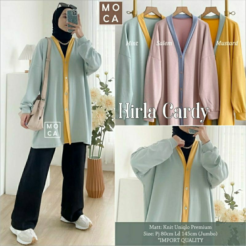 Hirla Cardy, KARDIGAN WANITA JUMBO CANTIK MODIS FIT XXXXL LD 145-160 BAHAN KNIT UNIQLO PREMIUM KANCING AKTIF TERMURAH OOTD KEKINIAN TERLARIS