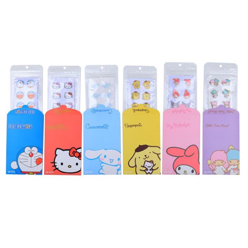 (36pcs) STICKER MASKER SANRIO / AROMA PATCH STIKER MASKER MOTIF CINNAMOROLL KUROMI MELODY