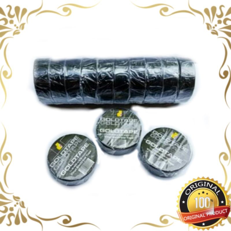 

solasi goldtape hitam isi 10pcs