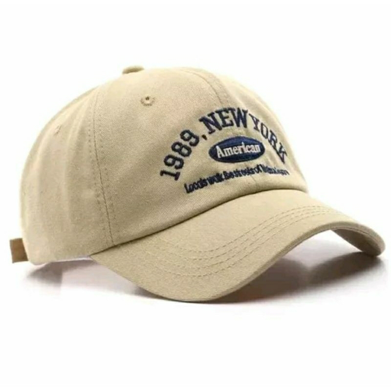 Topi Pria &amp; wanita topi Baseball Bordir New York 1989 Topi Pria &amp;wanita Bordir Timbul Terbaru