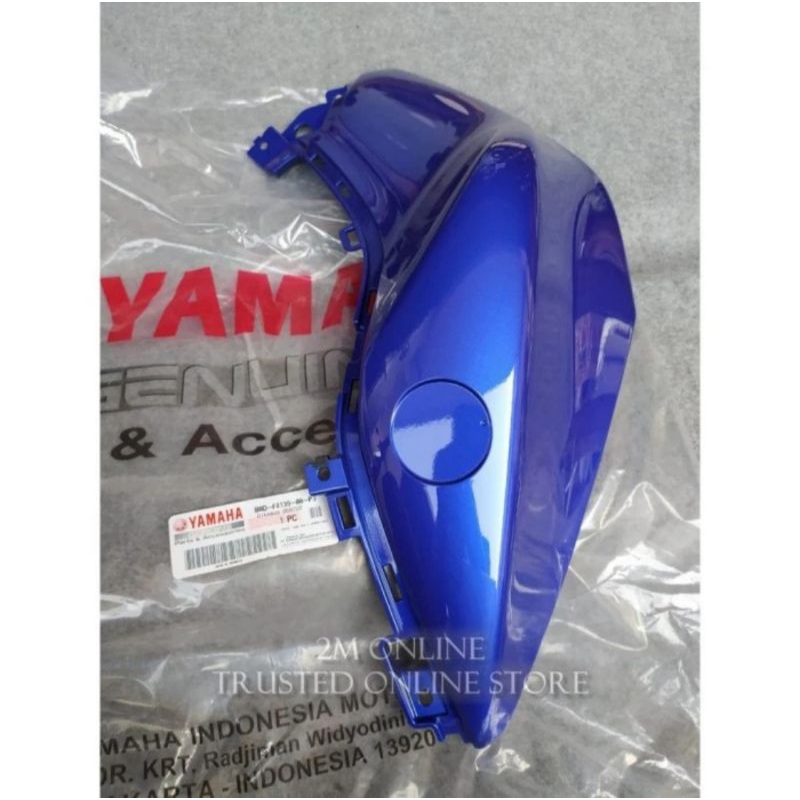 COVER SIDE B8D-F4139-00-P3 COVER TANGKI KANAN MT15 BIRU GLOSSY PART ORIGINAL YAMAHA