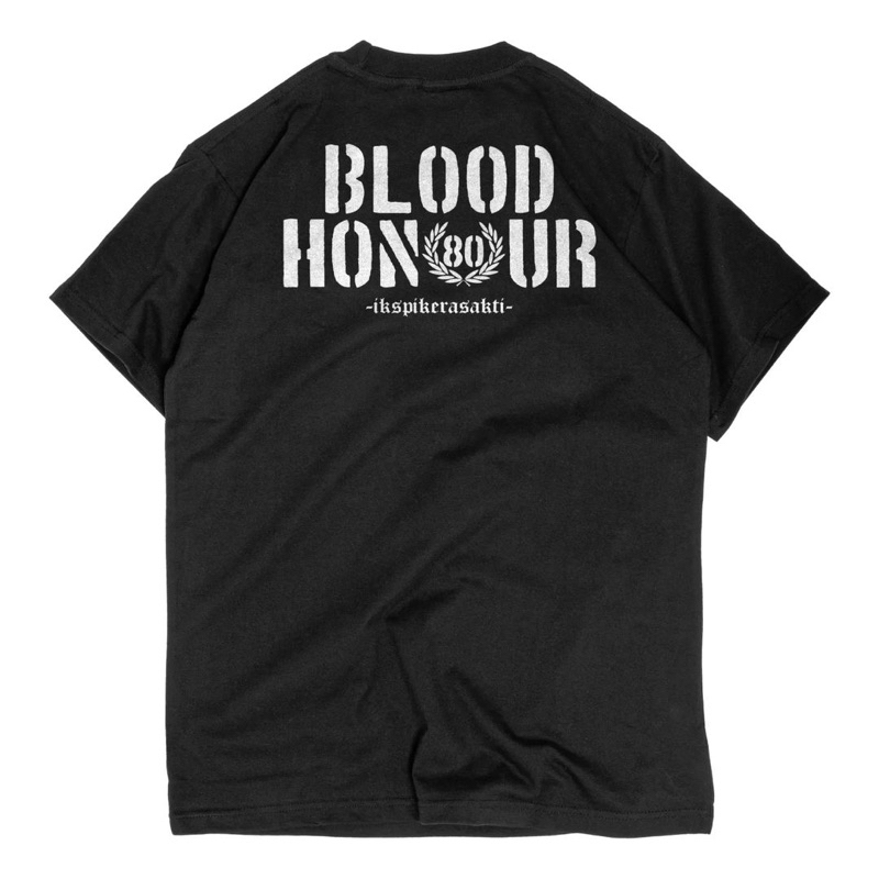T-Shirt IKS.PI Kera Sakti "BLOOD&HONOUR" (Free Sticker & Ziplock) - PSKRDVSN.LTD "WAJIB KIRIM KTA WA