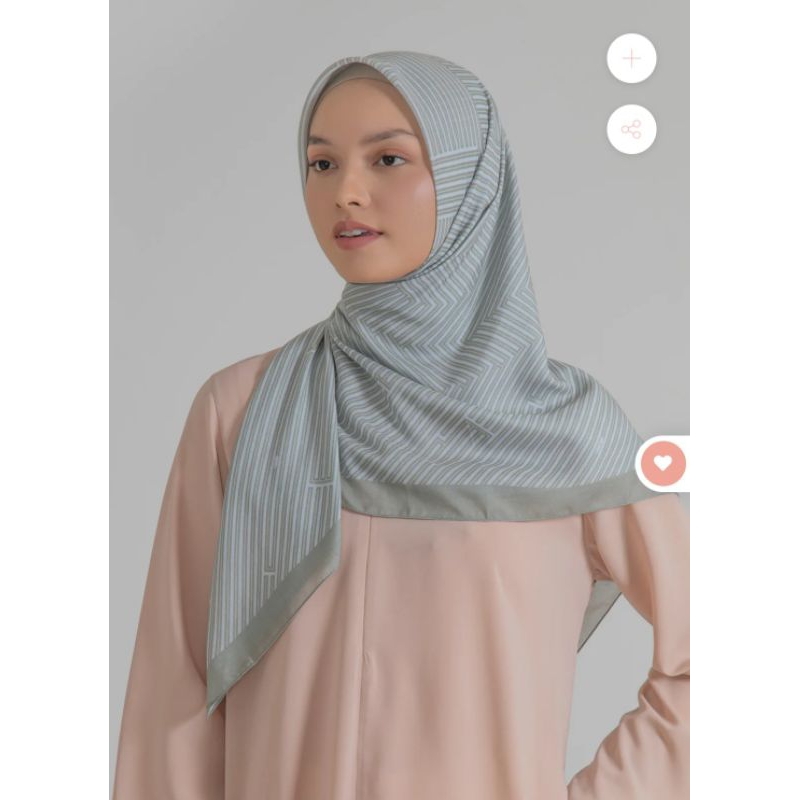 MAZBILITY SCARF RIA MIRANDA - TERRACOTA - SMOKE GREY