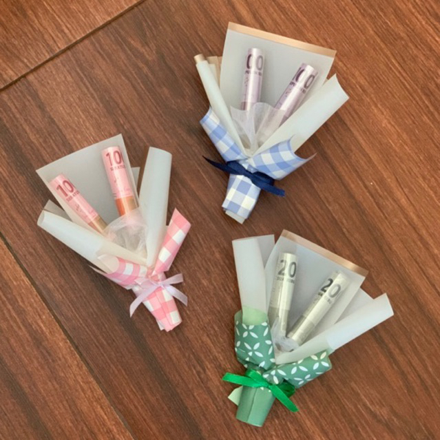 

Angpau Lebaran buket Lucu Unik buket uang mini bucket uang THR