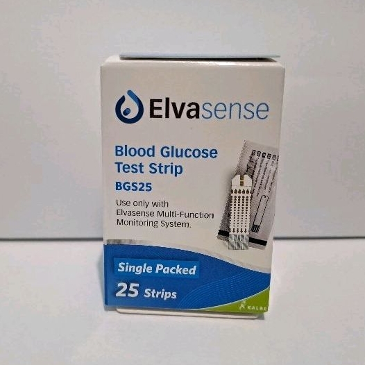 Strip Gula Darah Elvasense 25strip Strip Blood Glucose Elvasense 25Strip