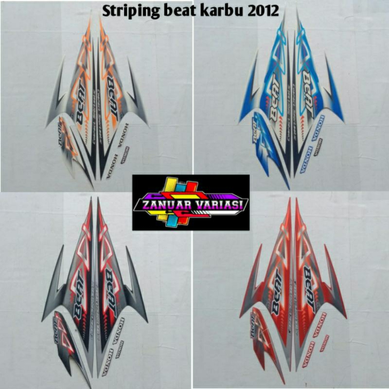 STIKER STRIPING HONDA BEAT KARBU 2012 ORIGINAL