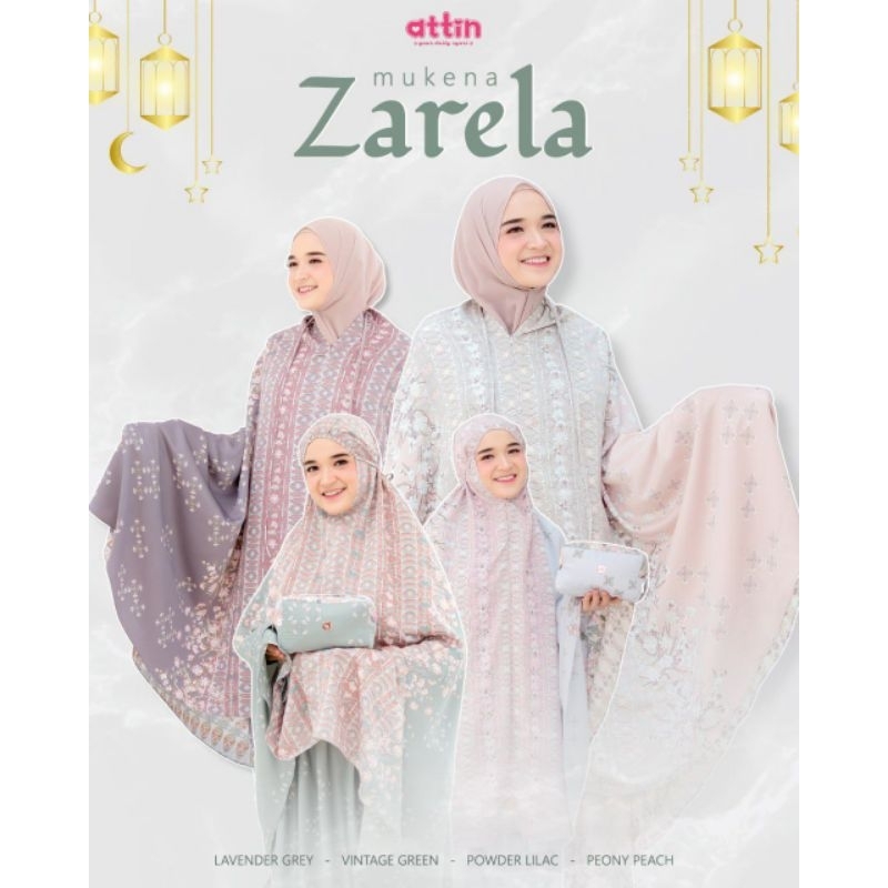 Mukena Zarela by Attin Hijab | Mukena Motif by Attin Hijab | Mukena Silk | Original by Attin Hijab