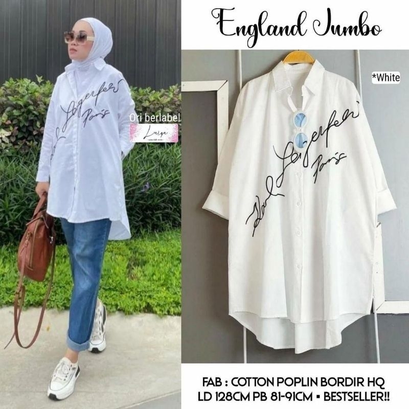 tunik muslim England super Jumbo ld128