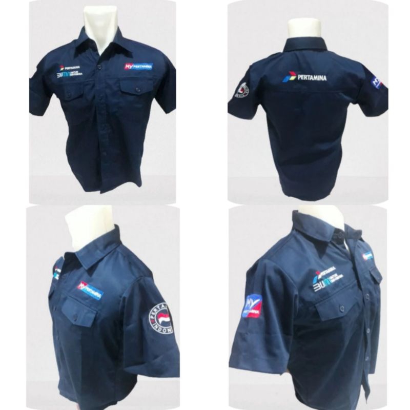 KEMEJA MYPERTAMINA BORDIR || SERAGAM MYPERTAMINA BORDIR || BAJU MYPERTAMINA BORDIR