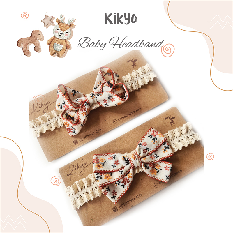 Kikyo Bandana Baby Autumn Headband Baby Bandana Lace Baby Bandana Anak