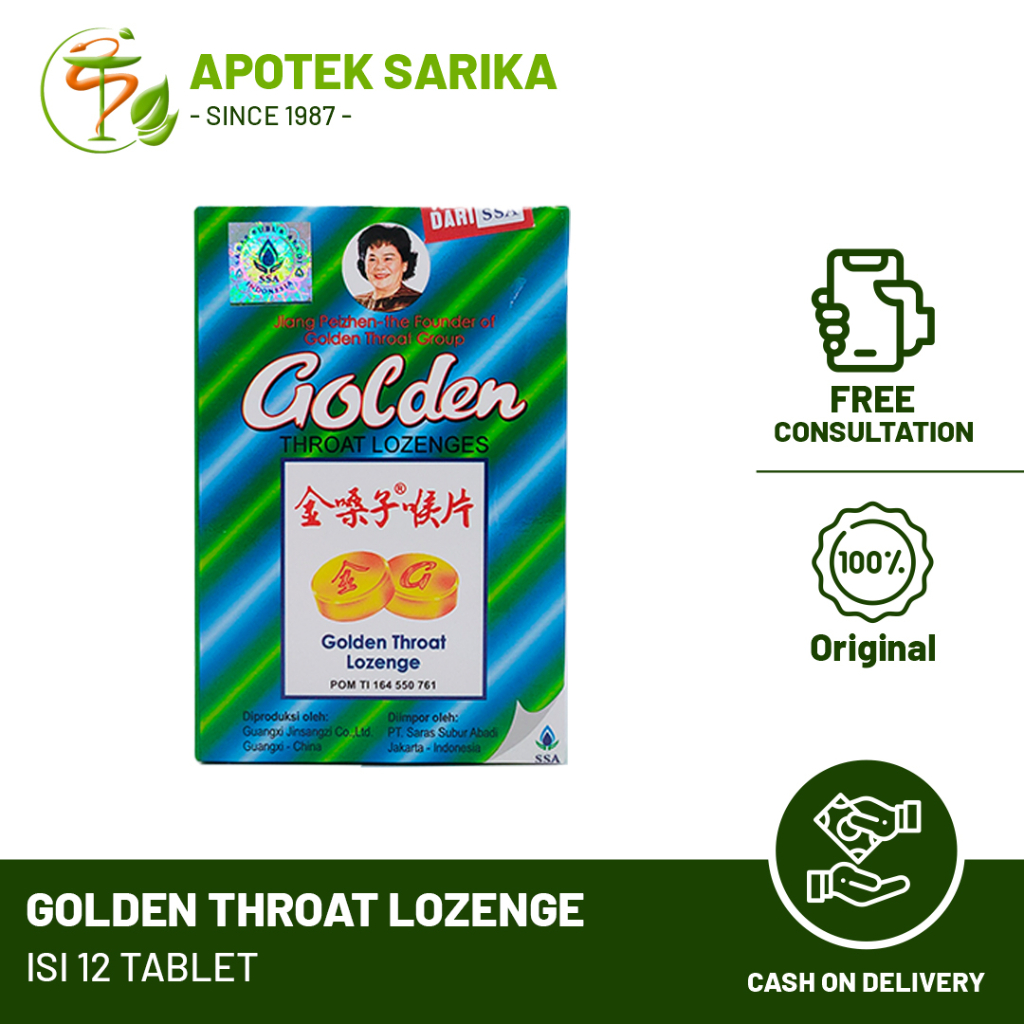 

Golden Throat Lozenge / Permen Meredakan Sakit Tenggorokan & Panas Dalam