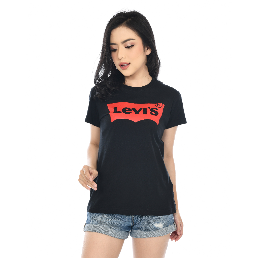 Kaos Levi's | Kaos Cewek | Batwing Hitam | KLW - 03