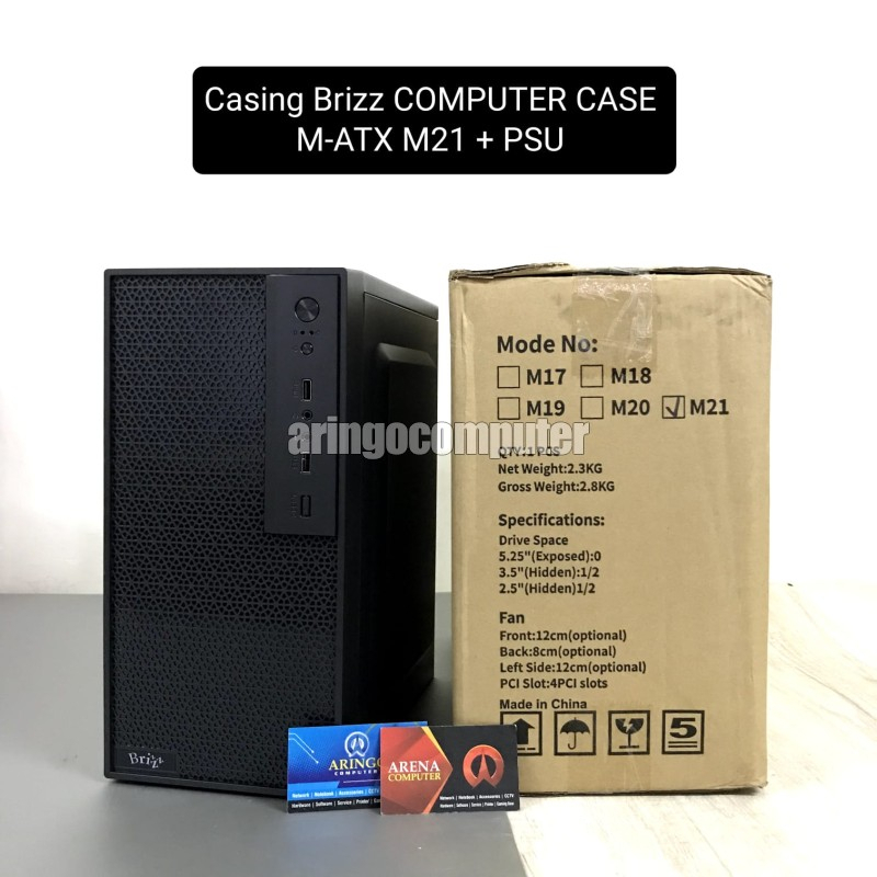 Casing BrizzCOMPUTER CASE M-ATX M21+PSU