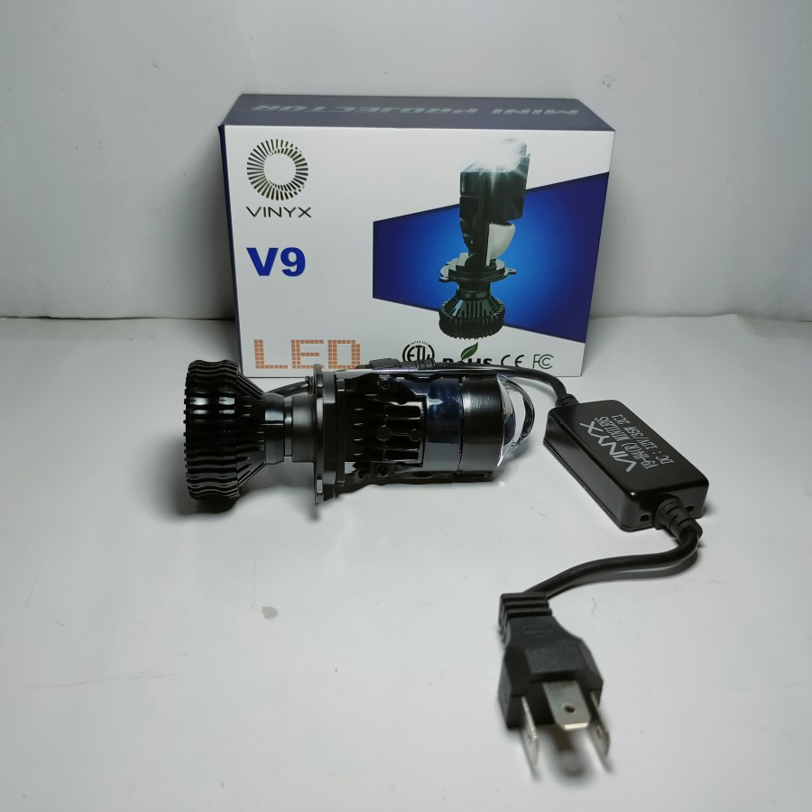 Lampu LED V9 vinyx H4 mini Lens Projector 36 Watt