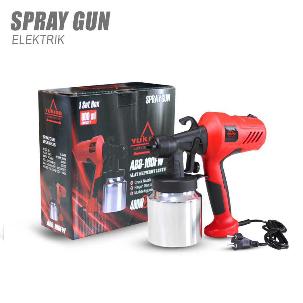 NEW YUKIDO F75 Spray Gun Tabung Bawah Alat Cat Semprot F 75 Air Spraygun