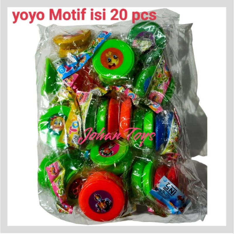 Yoyo Karakter Kemasan isi 20 pcs Mix