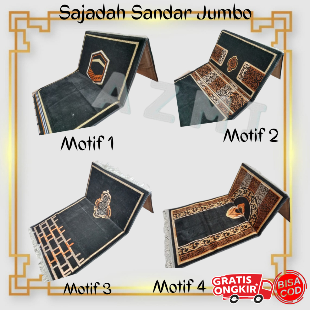 Sajadah Sandar Jumbo Multifungsi Untuk Sandar , Sender , Duduk , Lipat -Sajadah Sandar Azmi