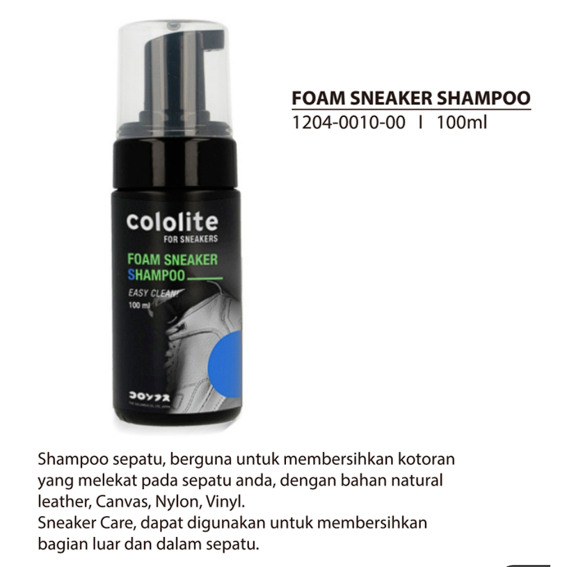 Ktmstore Shoe Foam Cleaner Shampoo Pembersih Sneaker Cuci Sepatu 100ml Cololite