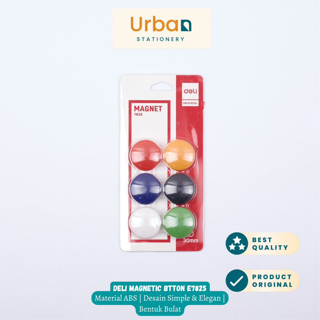 

Deli Magnetic Button / Pin Magnet Memo Kulkas Papan Tulis E7825