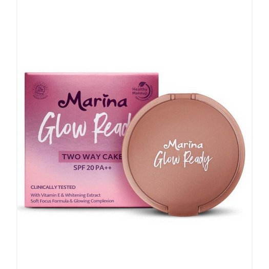 Marina Glow Ready Two Way Cake SPF 20 PA++ - BEDAK TWO WAY CAKE