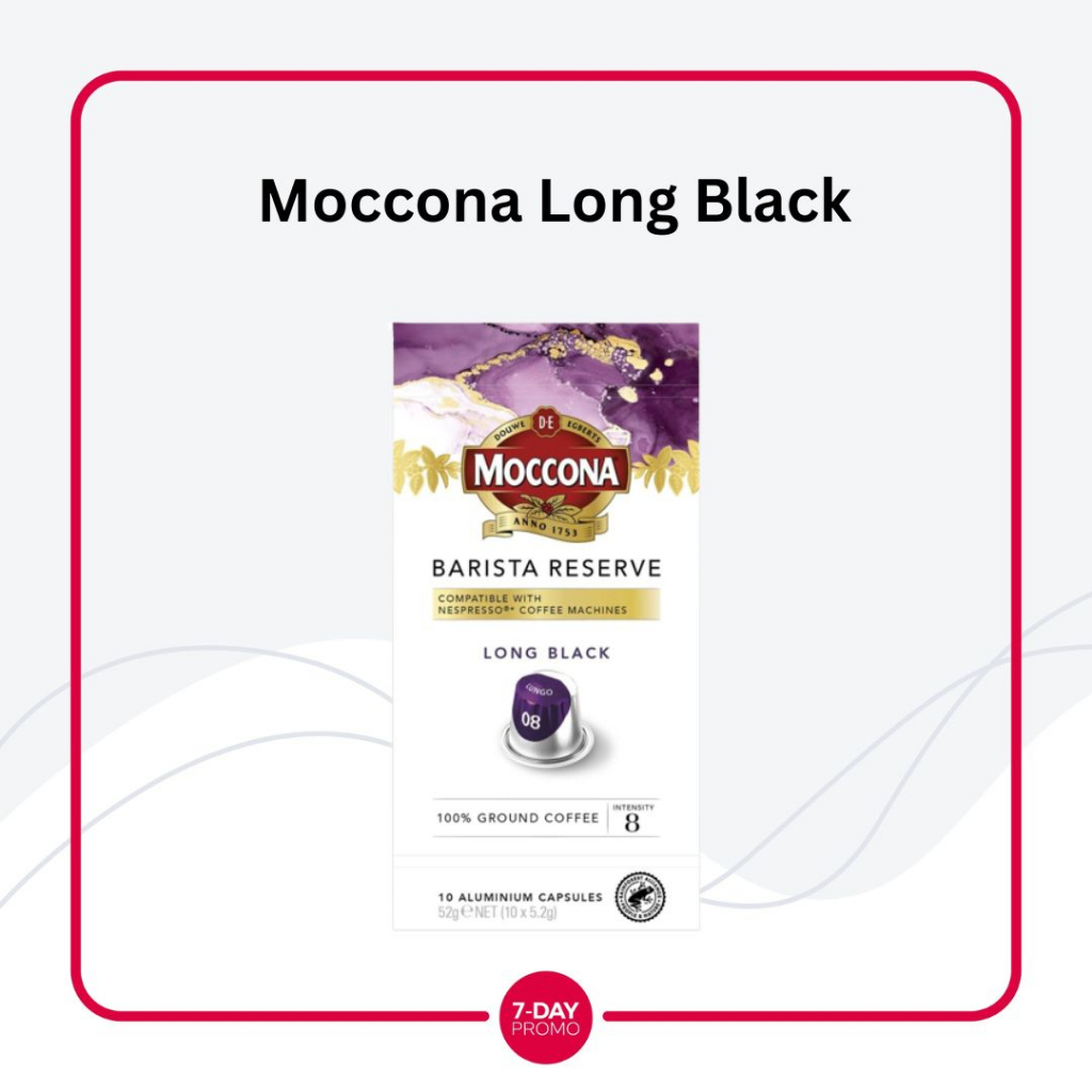 Nespresso Moccona Coffee Capsules Long Black