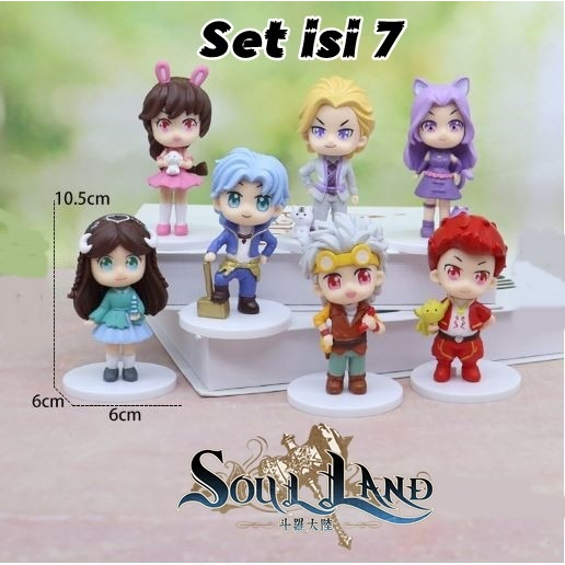 Figure soul Land Dolls Model Little Dance Tang San Cartoon Anime isi 7