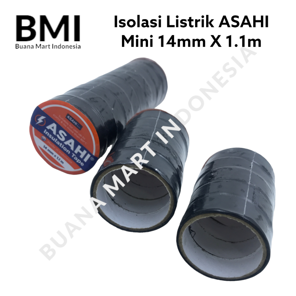 Isolasi Listrik ASAHI Mini 14mm X 1.1m | Solatip | Selotip