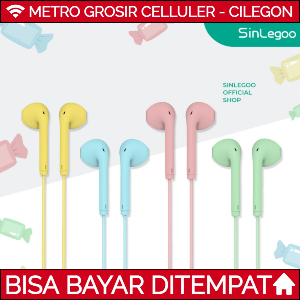 SINLEGOO EARPHONE CANDY EP-2 Macaroon Edition