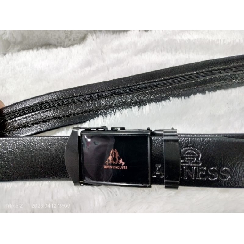 sabuk imitasi resleting