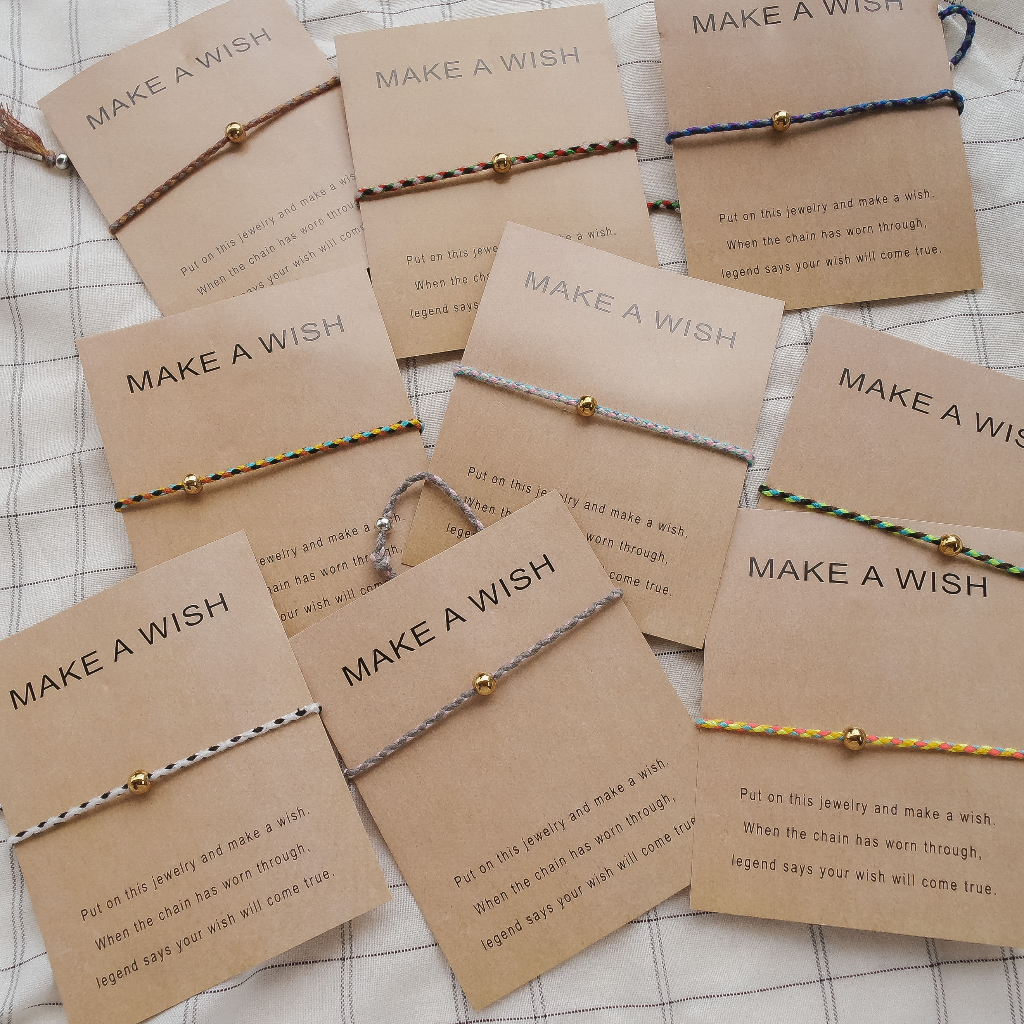Make a wish bracelet / ANKLET / GELANG KAKI / GELANG TALI - ANTI KARAT